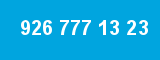 926 777 13 23 926 777 13 23